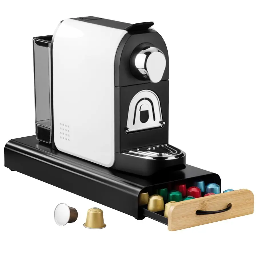 Ящик-держатель для капсул OriginalLine, вмещает 40 кофейных капсул, стильный органайзер для кофейной станции с противоскользящим основанием.
Ящик-держатель для капсул OriginalLine, вмещает 40 кофейных капсул, стильный органайзер для кофейной станции с противоскользящим основанием.