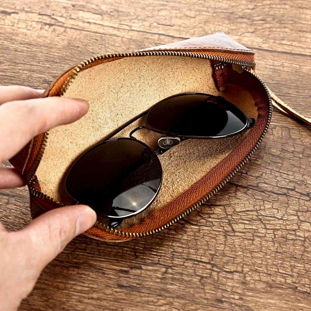Custom Handmade Genuine Leather Pen Case Wallet with Zipper Glasses Case Pencil Holders Money Bag Coin Purse Women Men
Custom Handmade Genuine Leather Pen Case Wallet with Zipper Glasses Case Pencil Holders Money Bag Coin Purse Women Men