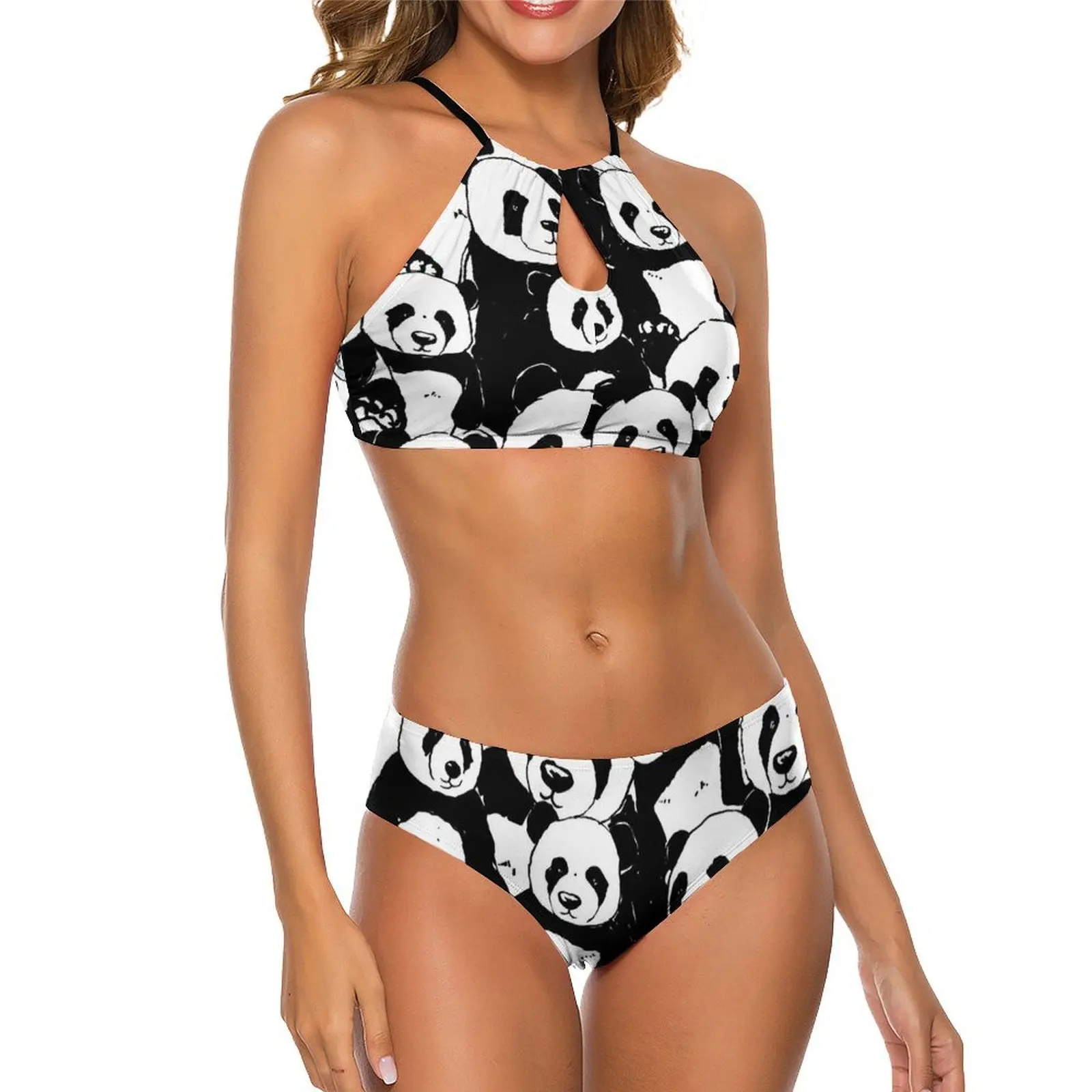 Black And White Panda Bikini Swimsuit Sexy Funny Animal Print Swimwear Women Bikini Set 2 Pieces Push Up High Cut Biquinis
Black And White Panda Bikini Swimsuit Sexy Funny Animal Print Swimwear Women Bikini Set 2 Pieces Push Up High Cut Biquinis