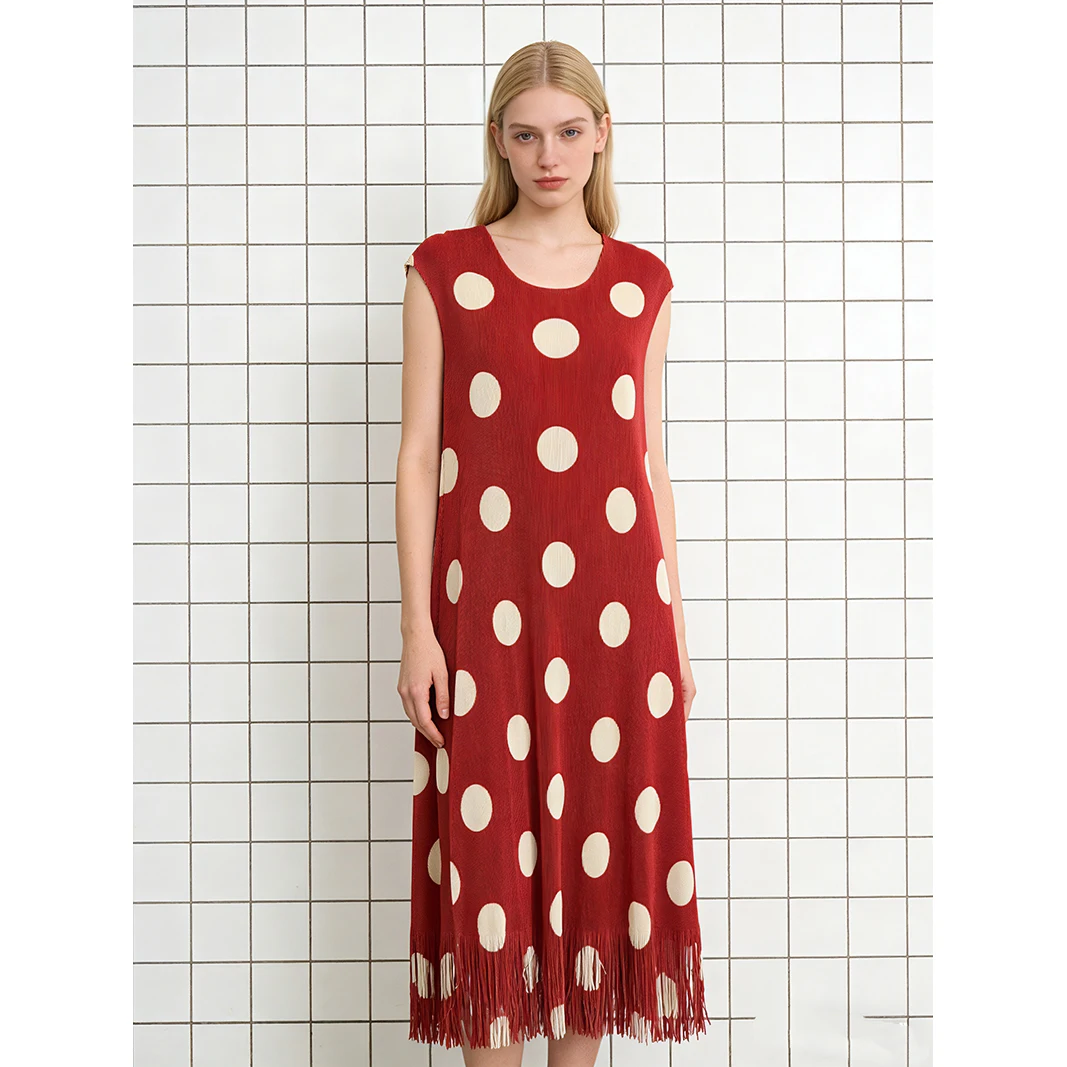 Summer Beach Vaion Polka Dot Print Long Svel Women's Dr Tassel Folded Skirt Sle Casual Ethnic Women's Clothing
Summer Beach Vaion Polka Dot Print Long Svel Women's Dr Tassel Folded Skirt Sle Casual Ethnic Women's Clothing