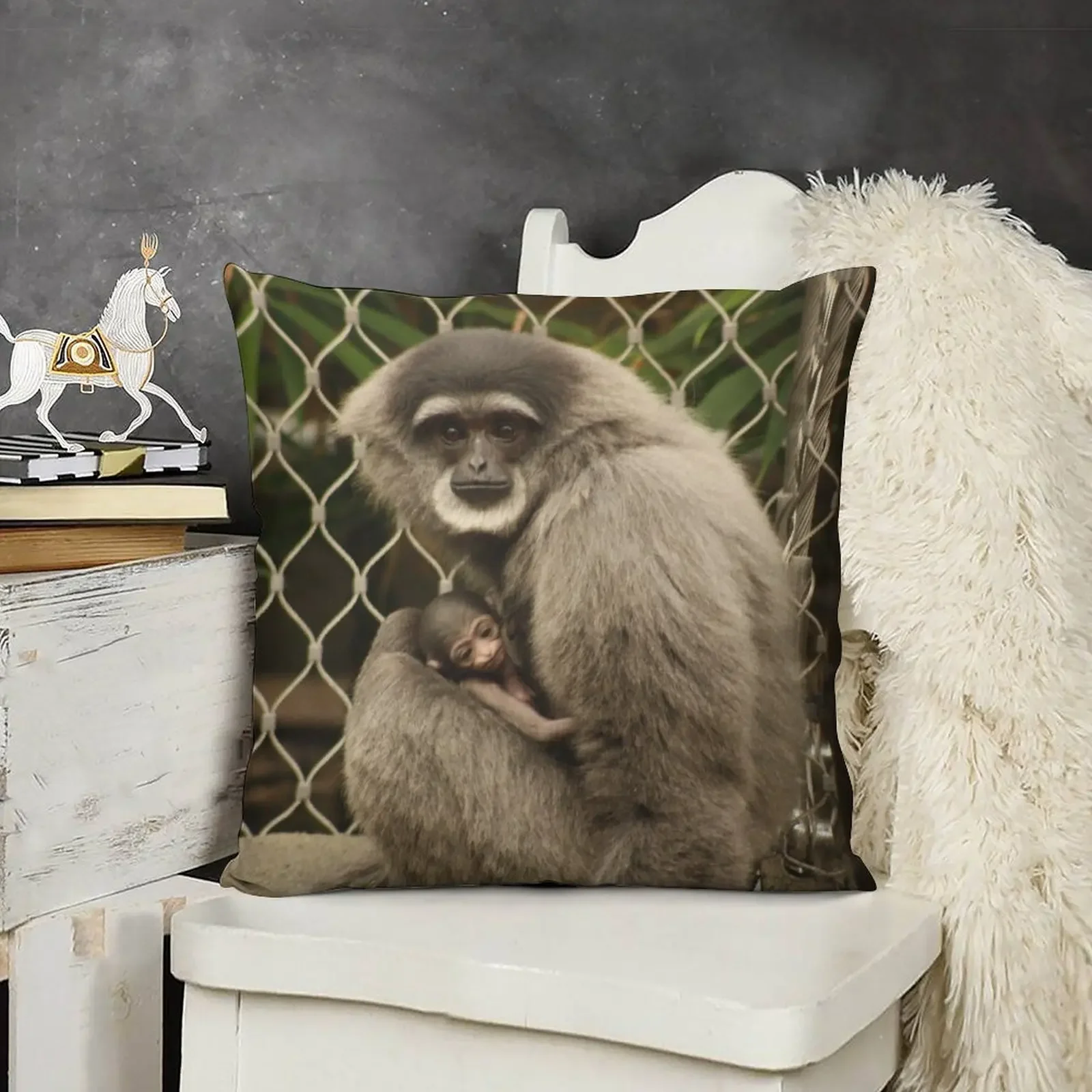 Silvery gibbon with baby Throw Pillow Christmas Covers For Cushions Elastic Cover For Sofa Pillow Cover pillow
Silvery gibbon with baby Throw Pillow Christmas Covers For Cushions Elastic Cover For Sofa Pillow Cover pillow