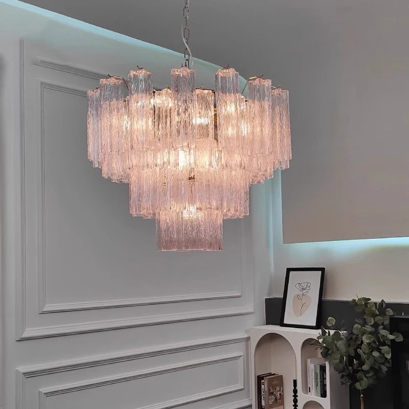 Pink Clear Glass Chandelier Colorful Suspension Lamp for Living Room Bedroom Kitchen Island Lighting Hanging Lamp Design Home
Pink Clear Glass Chandelier Colorful Suspension Lamp for Living Room Bedroom Kitchen Island Lighting Hanging Lamp Design Home