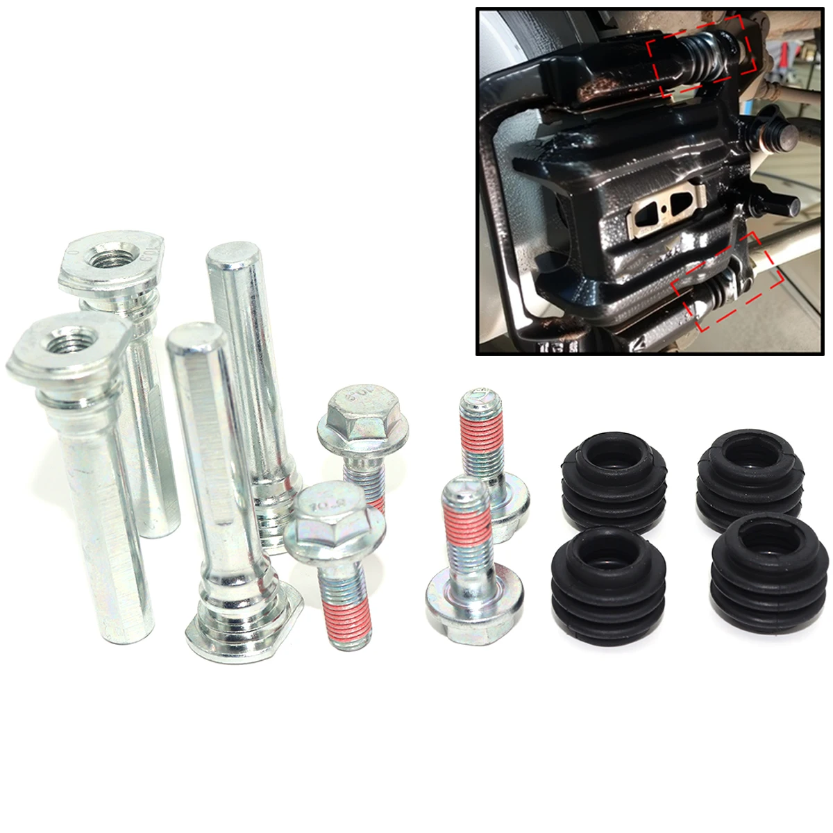 For HONDA Accord MK9 Insight Stream Rear Left Right Brake Caliper Cylinder Slider Guide Pin For Bushing Boot Seal Repair Kit
For HONDA Accord MK9 Insight Stream Rear Left Right Brake Caliper Cylinder Slider Guide Pin For Bushing Boot Seal Repair Kit