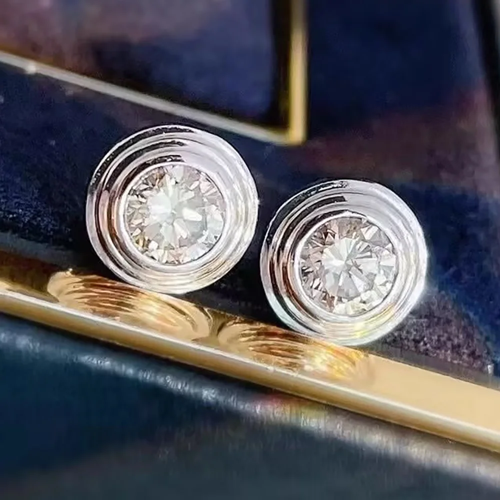 Custom Solid 14K White Gold Stud Earrings Women 0.2 0.3 0.4 Ct Round Moissanite Diamond Present Wedding Anniversary Engagement
Custom Solid 14K White Gold Stud Earrings Women 0.2 0.3 0.4 Ct Round Moissanite Diamond Present Wedding Anniversary Engagement