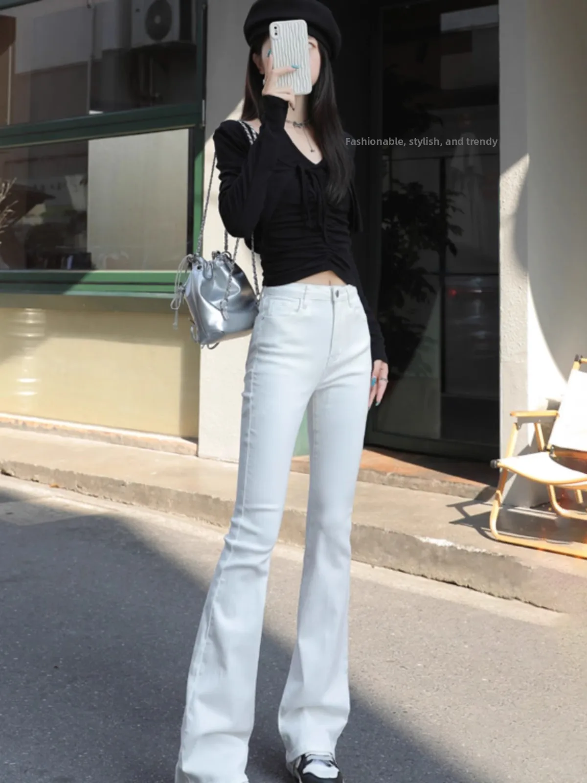 High Waist White Bell Bottom Jeans Women's Hoof Pants Spring New Style Small Size Jeans Wear Resistant Long Pants
High Waist White Bell Bottom Jeans Women's Hoof Pants Spring New Style Small Size Jeans Wear Resistant Long Pants