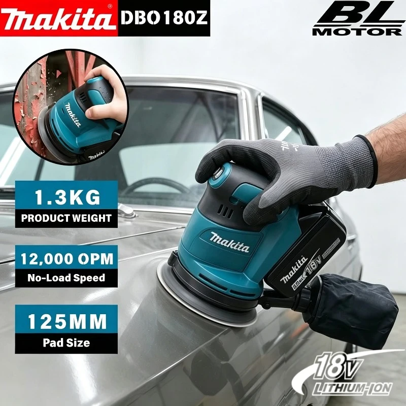 Makita DBO180Z Lithium ion 18V Cordless Rechargeable Disc Random Track Sanding Machine for Woodworking Mud Polishing
Makita DBO180Z Lithium ion 18V Cordless Rechargeable Disc Random Track Sanding Machine for Woodworking Mud Polishing