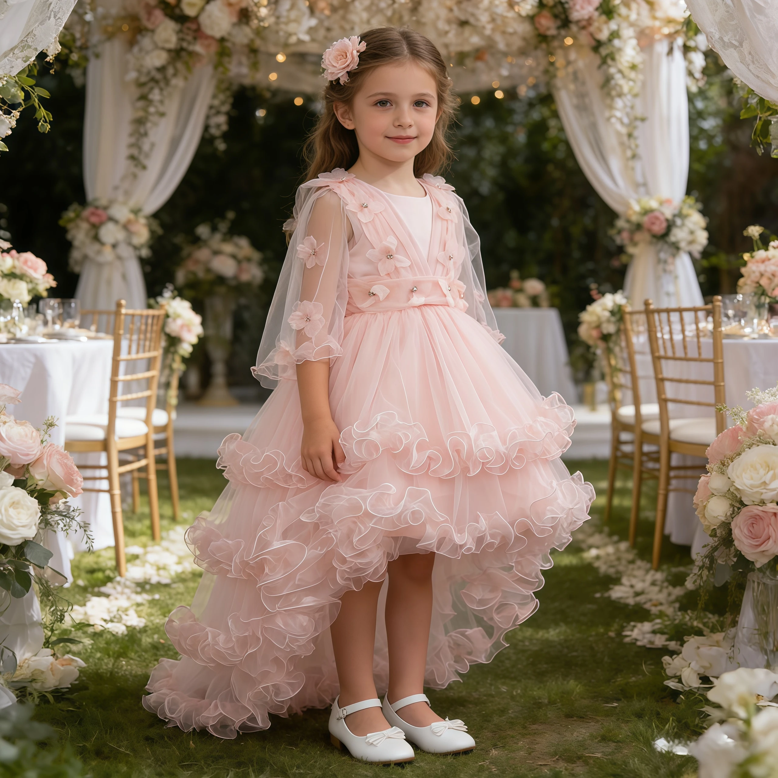 Элегантное сетчатое платье без рукавов с жемчугом и бантом для девочек со шлейфом для детей, вечеринок по случаю дня рождения, свадебное торжественное вечернее бальное платье
Элегантное сетчатое платье без рукавов с жемчугом и бантом для девочек со шлейфом для детей, вечеринок по случаю дня рождения, свадебное торжественное вечернее бальное платье