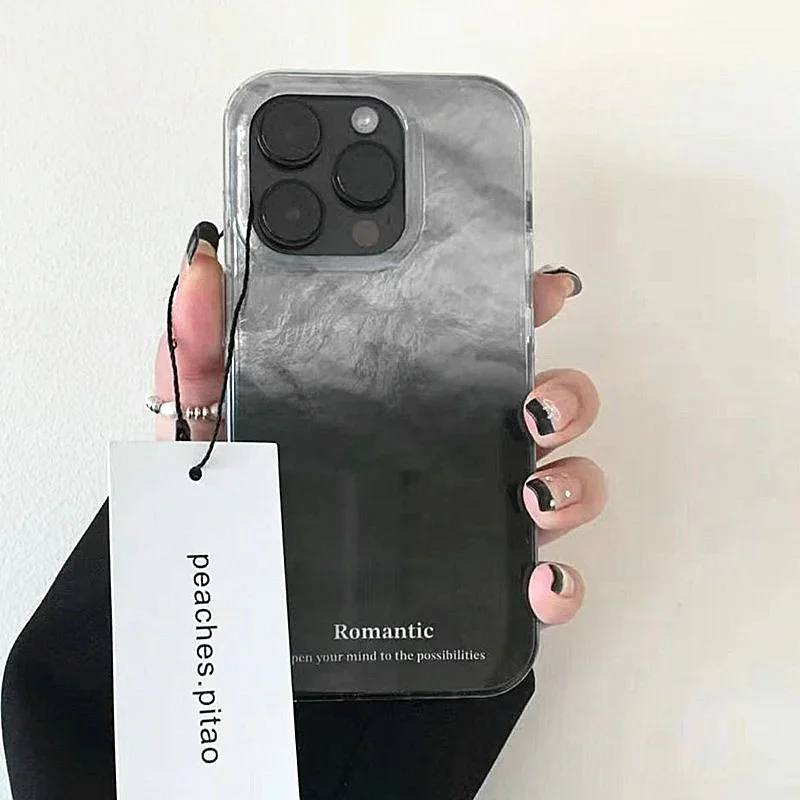 Simple Gradient Silver Black Phone Case For iPhone 16 15 14 13 12 11 Pro Max 7 8 Plus X XR XS SE2 Shockproof Silicone Soft Cover
Simple Gradient Silver Black Phone Case For iPhone 16 15 14 13 12 11 Pro Max 7 8 Plus X XR XS SE2 Shockproof Silicone Soft Cover