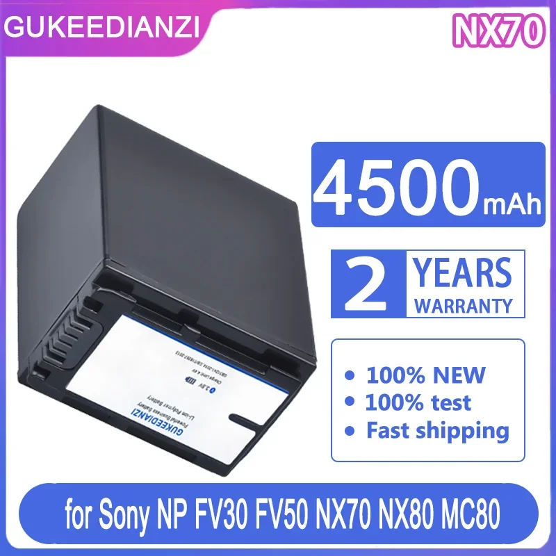 Компактный аккумулятор для видеокамеры емкостью 4500 мАч для Sony NP FV30 FV50 FV60 FV70, PXW Z90 X70 NEX-VG30E HXR NX70 NX80 MC80
Компактный аккумулятор для видеокамеры емкостью 4500 мАч для Sony NP FV30 FV50 FV60 FV70, PXW Z90 X70 NEX-VG30E HXR NX70 NX80 MC80