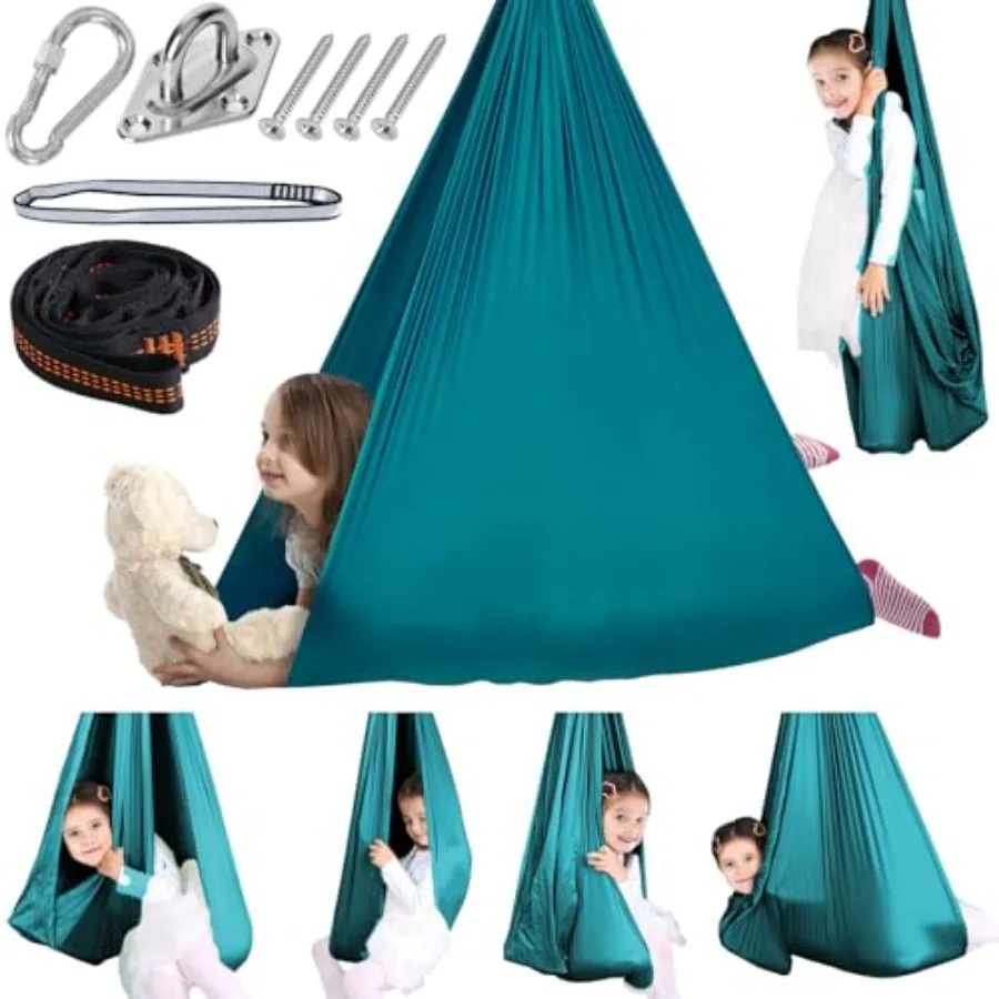 Sensory Swing Therapy Swing Hammock Indoor Outdoor for,Hardware Included, Soft Breathable Nylon Cuddle Swing Joy Hammock for Ch
Sensory Swing Therapy Swing Hammock Indoor Outdoor for,Hardware Included, Soft Breathable Nylon Cuddle Swing Joy Hammock for Ch
