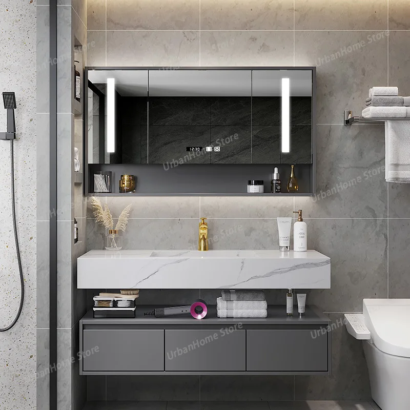 Interior Warmly Bathroom Cabinet Modern Mirror Convenience Bathroom Cabinet Waterproof Bathroom Furniture Badekabs Kabinet XYYSG
Interior Warmly Bathroom Cabinet Modern Mirror Convenience Bathroom Cabinet Waterproof Bathroom Furniture Badekabs Kabinet XYYSG