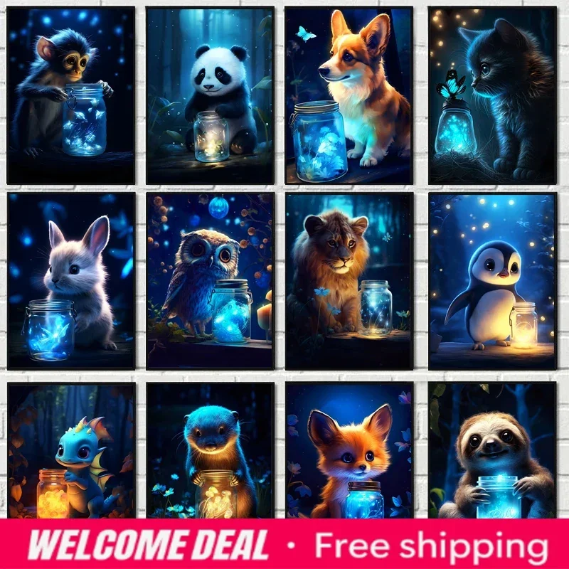 2026 frameless Diamond Cute Animal Poster Blue Fluorescence Butterfly Lion Dog Monkey Tiger Prints Wall Art Picture Kids Roo
2026 frameless Diamond Cute Animal Poster Blue Fluorescence Butterfly Lion Dog Monkey Tiger Prints Wall Art Picture Kids Roo