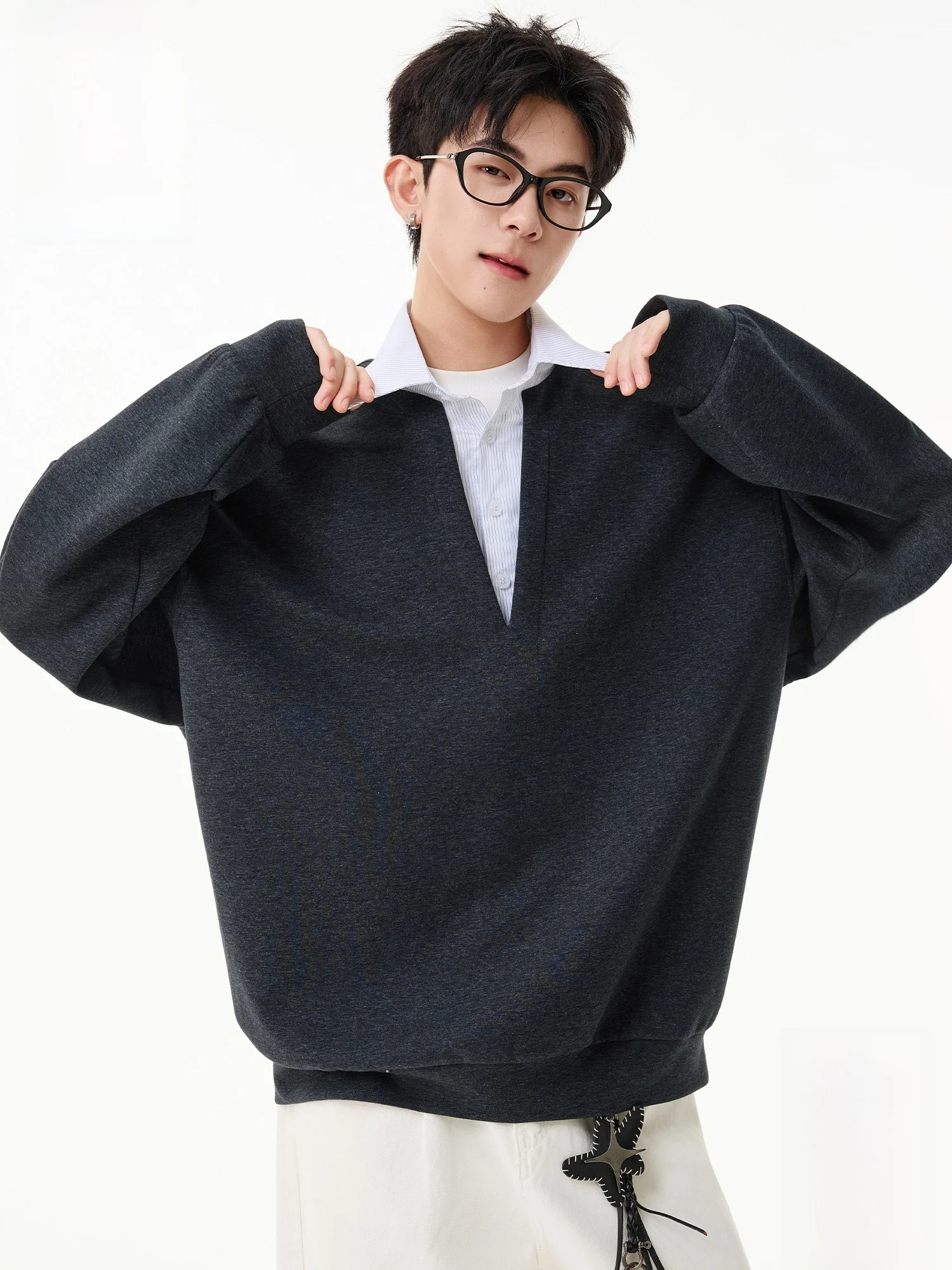 Long Sve Hoodie Casual V-Ne Loose Fit Spring Men's Clothing Comfortable Polyester Blend Big Mouth Monkey Design
Long Sve Hoodie Casual V-Ne Loose Fit Spring Men's Clothing Comfortable Polyester Blend Big Mouth Monkey Design