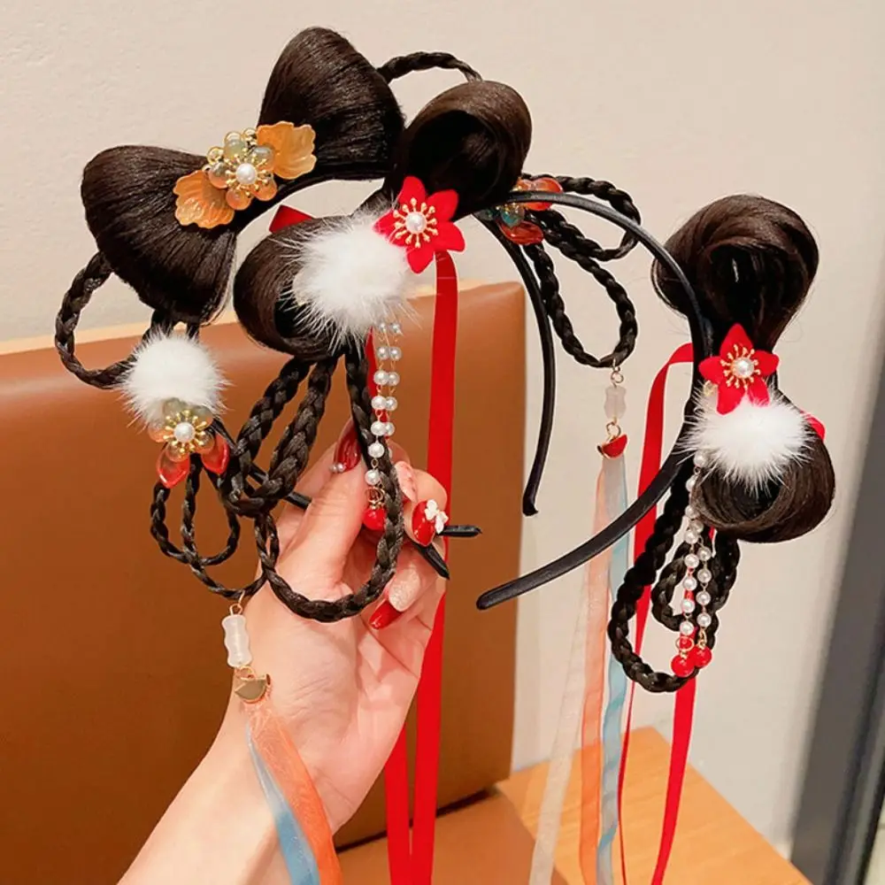 Flower Children Wig Headband Tassel Tang Suit Hair Hoop Hanfu Hair Sticks Girl Hair Accessories Braid Hair Red Bow Hairband Baby
Flower Children Wig Headband Tassel Tang Suit Hair Hoop Hanfu Hair Sticks Girl Hair Accessories Braid Hair Red Bow Hairband Baby