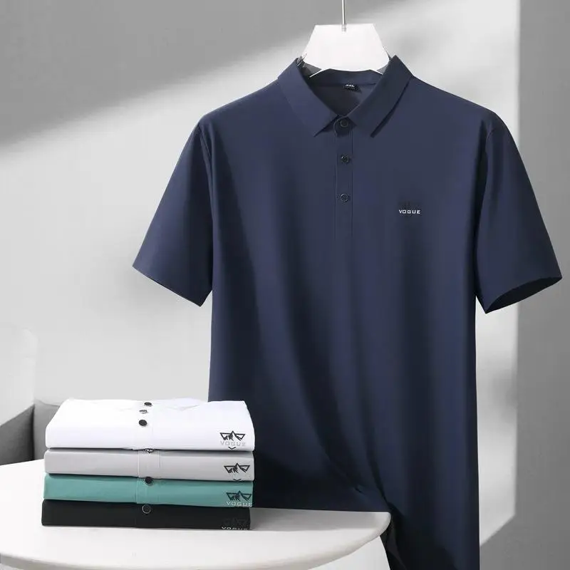 Quick Dry Ice Silk Men's T-Shirt Summer Loose Fit Sporty Short Sleeve Button up Breathable Casual Basic Color Top
Quick Dry Ice Silk Men's T-Shirt Summer Loose Fit Sporty Short Sleeve Button up Breathable Casual Basic Color Top