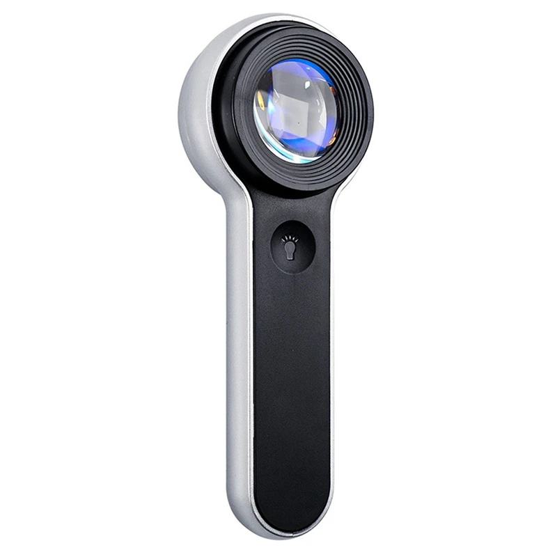 White And Purple Magnifying Glass 60 Times HD Portable USB Charging For Jewelry Reading +LED Light
White And Purple Magnifying Glass 60 Times HD Portable USB Charging For Jewelry Reading +LED Light