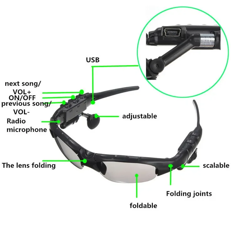 new 5.1 Stereo Headphones Wireless Headphones with Microphones Smart Glasses Driving Sunglasses Cycling Sports Noise Reduction
new 5.1 Stereo Headphones Wireless Headphones with Microphones Smart Glasses Driving Sunglasses Cycling Sports Noise Reduction