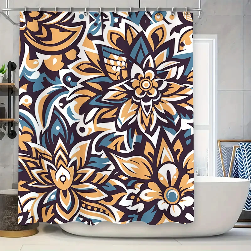 Luxury Floral Shower Curtain Waterproof Bathroom Decorative Fabric Multicolored
Luxury Floral Shower Curtain Waterproof Bathroom Decorative Fabric Multicolored
