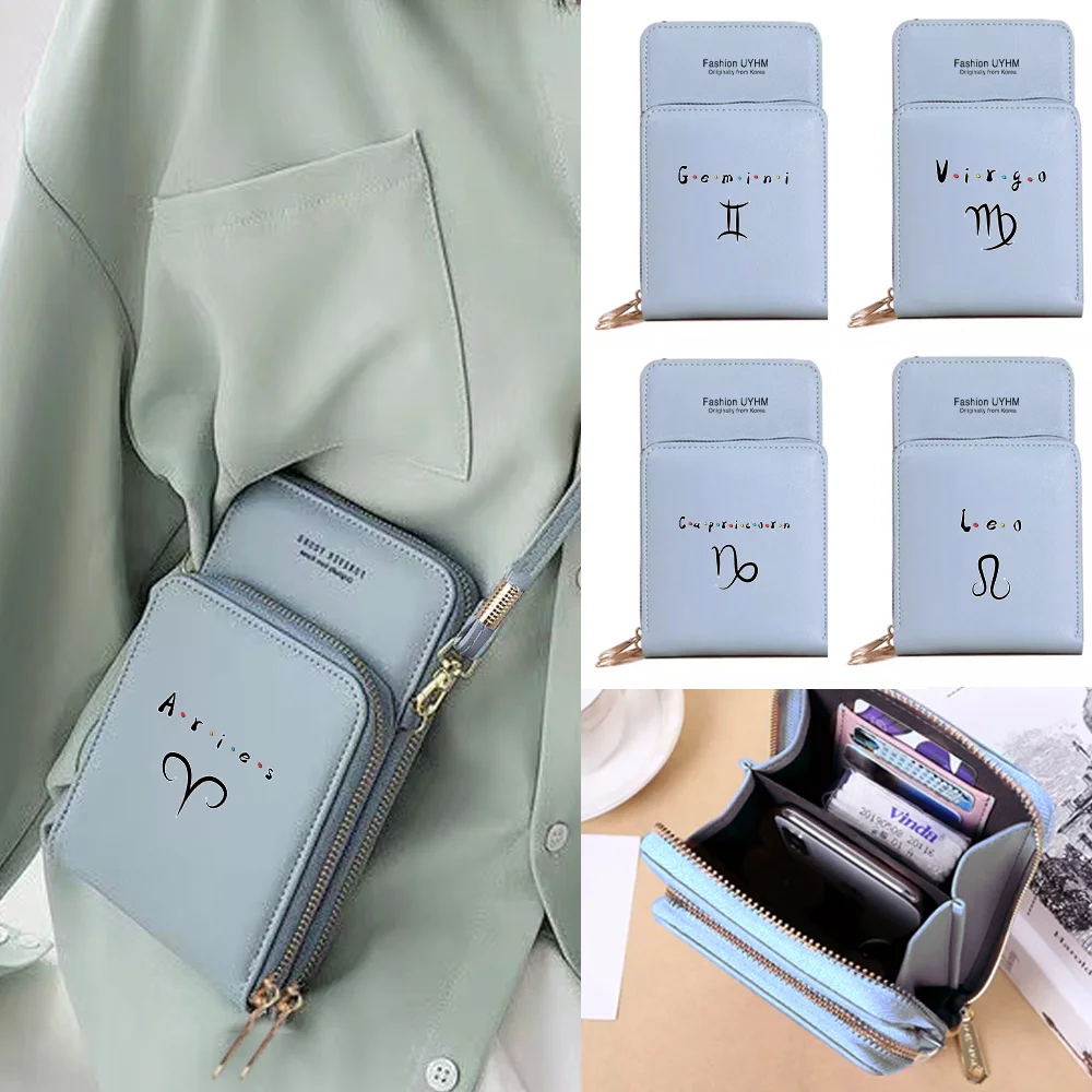 New Commute Mobile Phone Bag Universal Transparent Touch Screen Phone Case Constellation Print Wallets Coin Purse Crossbody Bag
New Commute Mobile Phone Bag Universal Transparent Touch Screen Phone Case Constellation Print Wallets Coin Purse Crossbody Bag