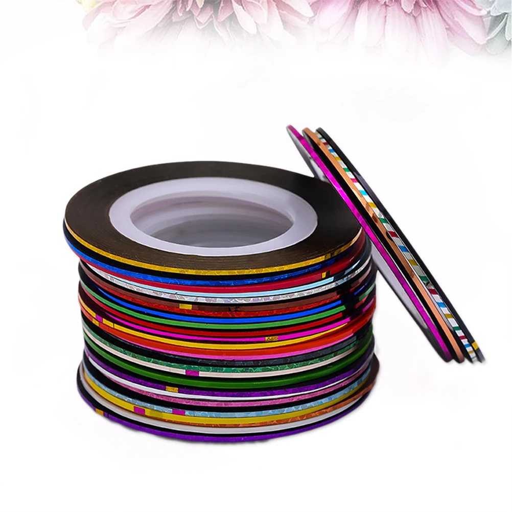 42pcs 32 Colors Striping Tape Line Nail Art Stickers Nail Decals For Acrylic Uv Gel Polish Home Salon Party Decoration With
42pcs 32 Colors Striping Tape Line Nail Art Stickers Nail Decals For Acrylic Uv Gel Polish Home Salon Party Decoration With