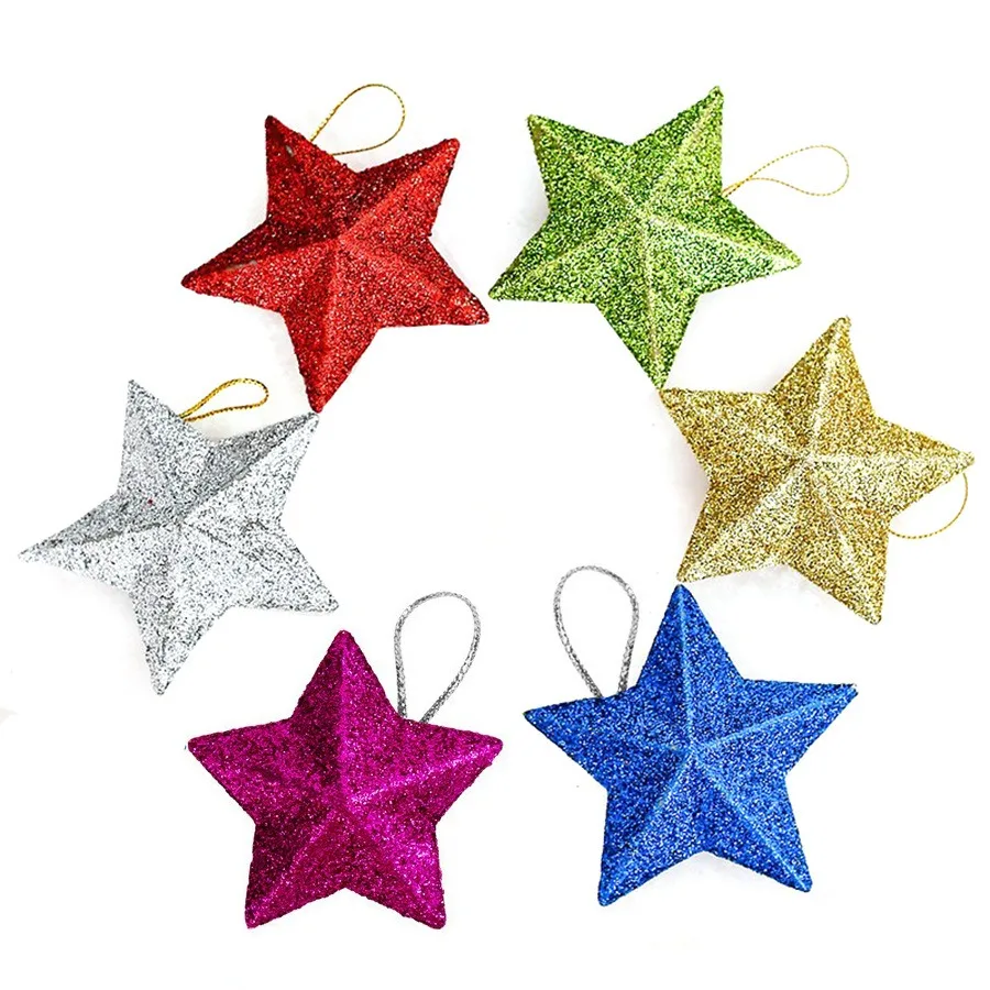 Christmas Decoration Gift - Gold Glitter Star Ornaments, Hanging Star Decor for Christmas Tree
Christmas Decoration Gift - Gold Glitter Star Ornaments, Hanging Star Decor for Christmas Tree