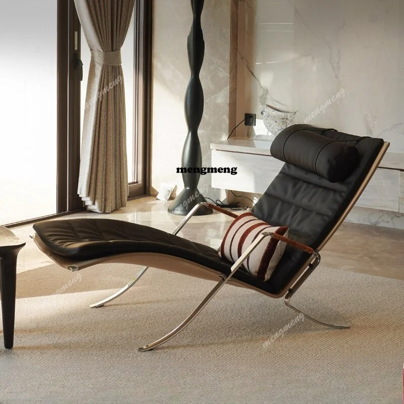 Chaise Lounge Villa Living Room Balcony Leather Leisure Chair Premium Single Chaise Lounge
Chaise Lounge Villa Living Room Balcony Leather Leisure Chair Premium Single Chaise Lounge