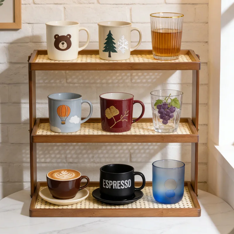 Minimalist Cup holder Shelf Desktop multi-layer countertop Cup holder Storage water cup teacup tea set holder
Minimalist Cup holder Shelf Desktop multi-layer countertop Cup holder Storage water cup teacup tea set holder