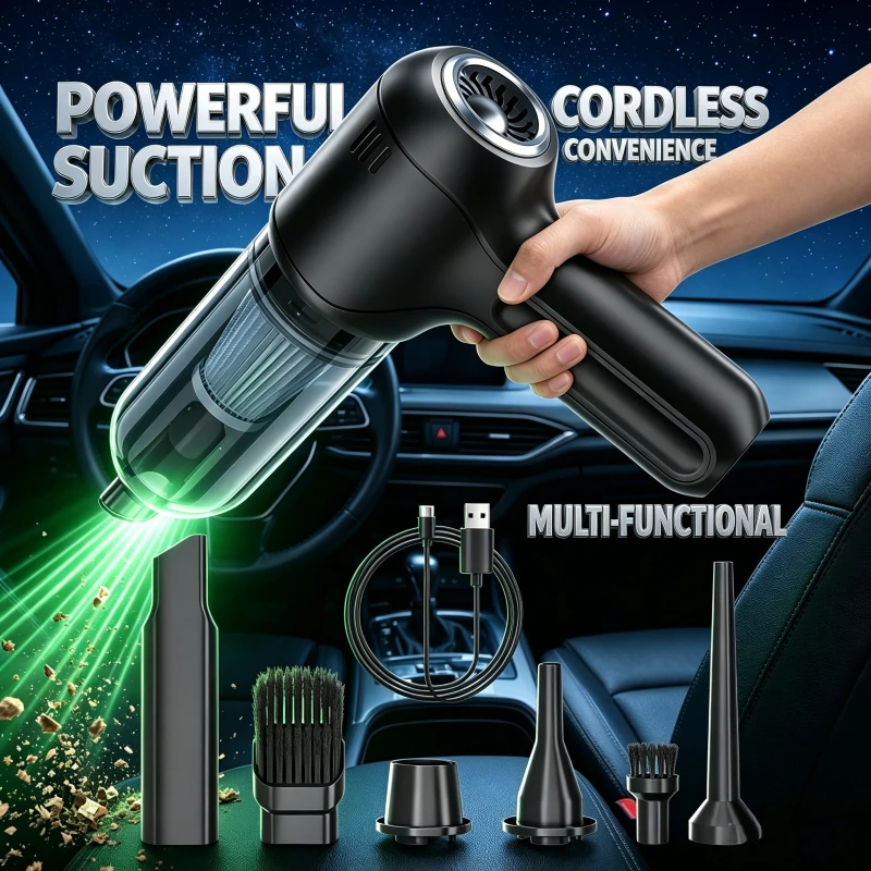 Car Vacuum Cleaner Wireless Portable Vacuum Cleaner For Car 95000PA High Power Mini Handheld Car Vacuum Cleaner Blower 2 in 1
Car Vacuum Cleaner Wireless Portable Vacuum Cleaner For Car 95000PA High Power Mini Handheld Car Vacuum Cleaner Blower 2 in 1