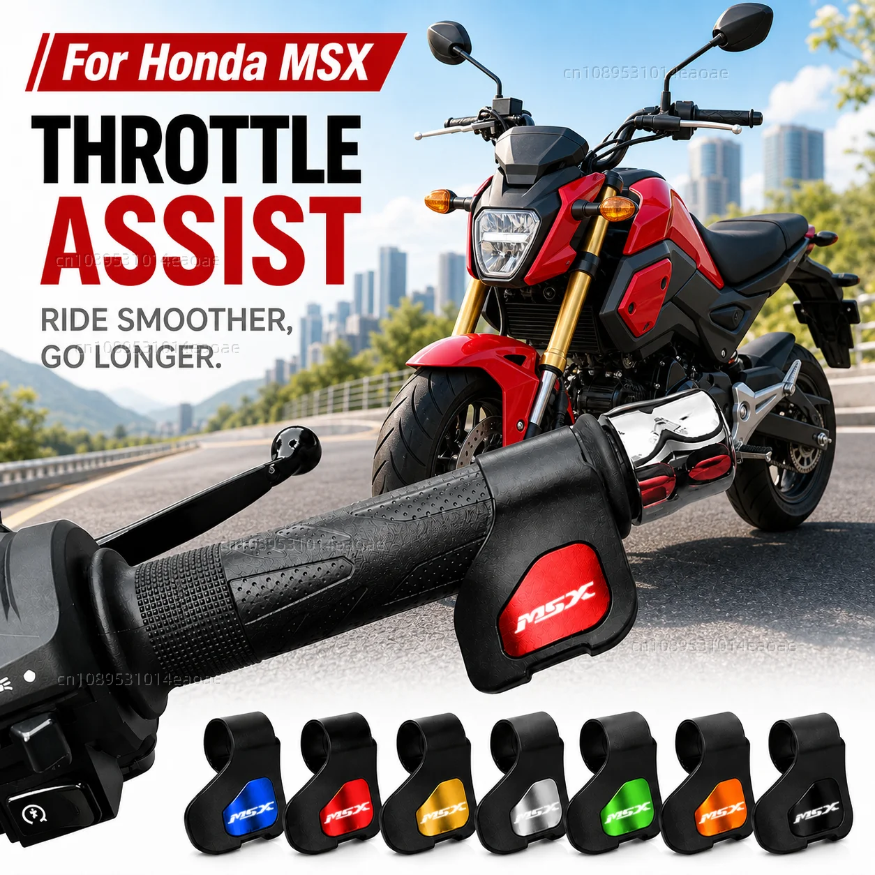 For Honda Grom125 MSX125 MSX125SF Grom 125 MSX 125 125SF 2013-2022 Motorcycle Throttle Assistant Clip Labor Saver Acceleration
For Honda Grom125 MSX125 MSX125SF Grom 125 MSX 125 125SF 2013-2022 Motorcycle Throttle Assistant Clip Labor Saver Acceleration