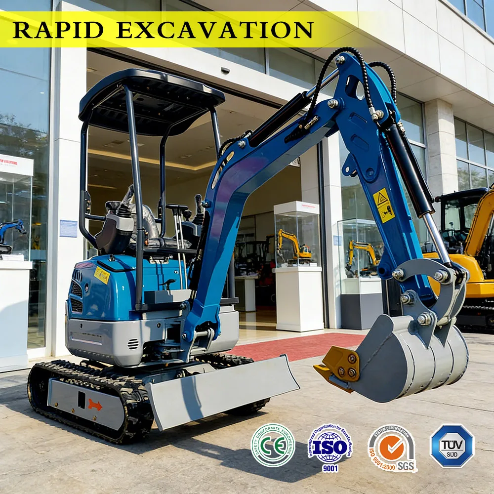 1.5 Ton Mini Crawler Excavator Hydraulic Small Digger Cheap Price For Agriculture Farm Orchard Digging With Multiple Accessories
1.5 Ton Mini Crawler Excavator Hydraulic Small Digger Cheap Price For Agriculture Farm Orchard Digging With Multiple Accessories