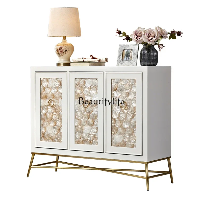 FG44Entrance cabinet American light luxury stainless steel foot shell decorative cabinet
FG44Entrance cabinet American light luxury stainless steel foot shell decorative cabinet
