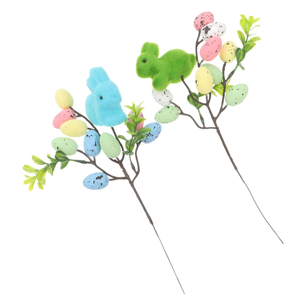 2 Pcs Bunny Picks Soft Foam Eggs Artificial Stems Eggs Garland Holiday Supplies Ornament
2 Pcs Bunny Picks Soft Foam Eggs Artificial Stems Eggs Garland Holiday Supplies Ornament