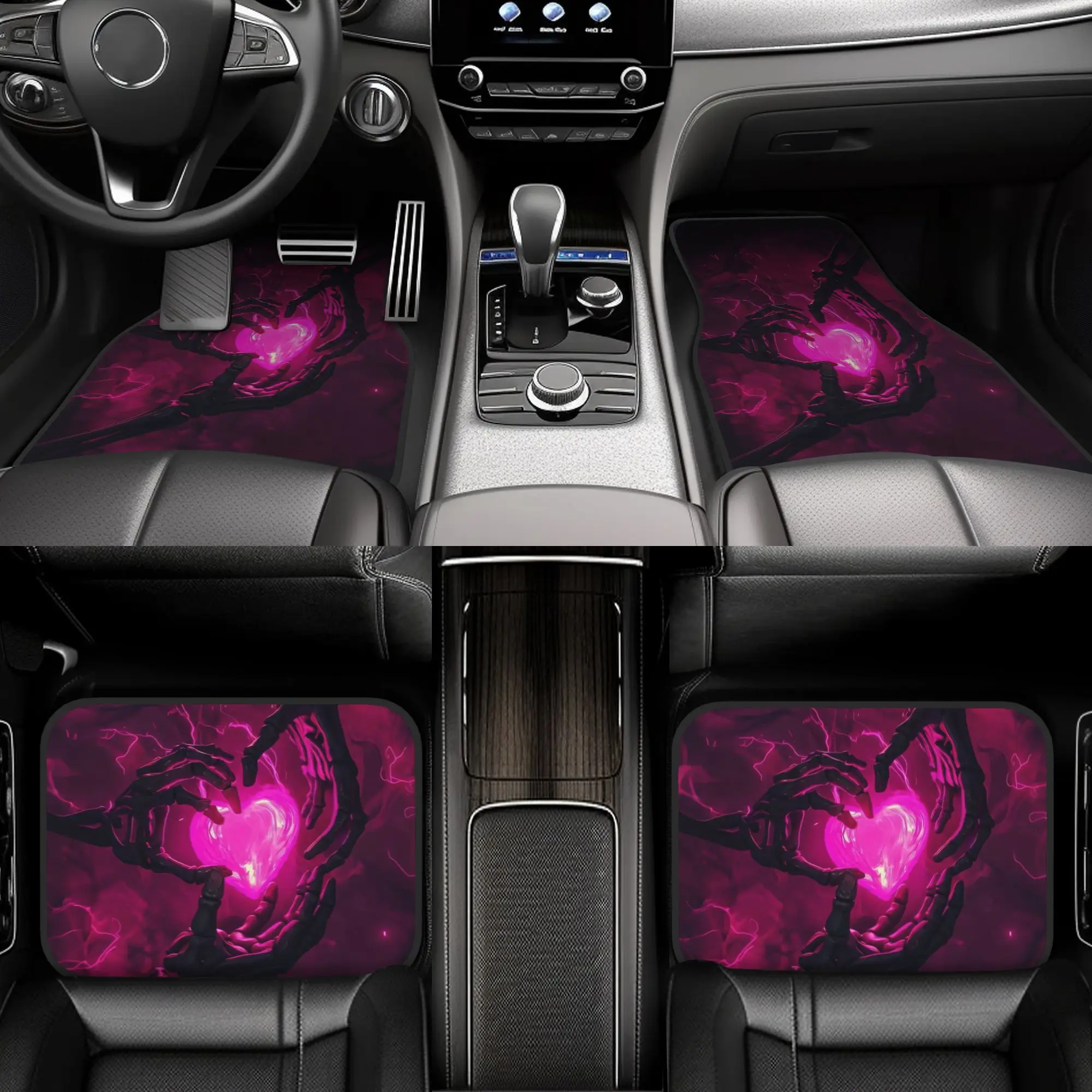 4pcs Car Floor Mats - Skeleton Design, Easy To Clean, Full Set Of Car Interior Accessories, Universal Fit, All-Season Use, Made
4pcs Car Floor Mats - Skeleton Design, Easy To Clean, Full Set Of Car Interior Accessories, Universal Fit, All-Season Use, Made