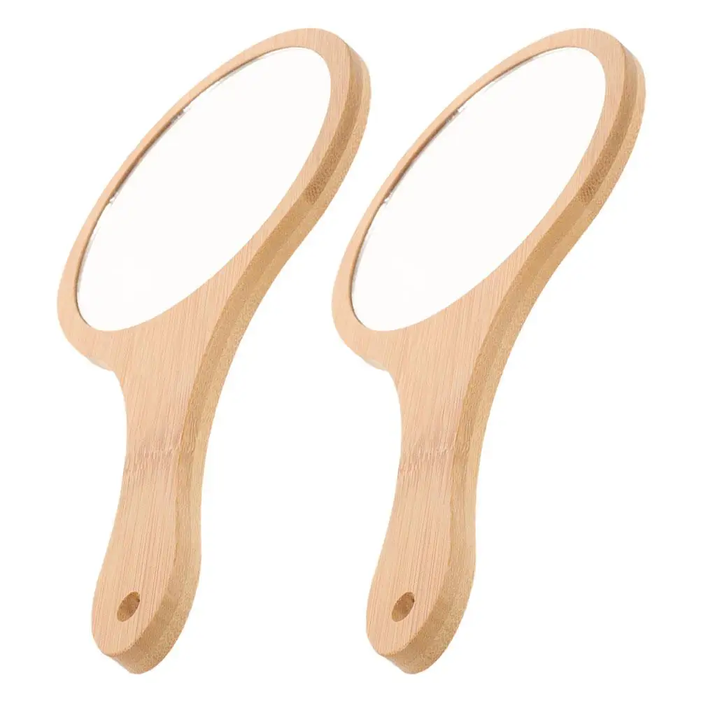 Bamboo Mirror 2 PCS Hand Travel Glass Decorative for Women High Definition Strong Material Versatile Mini Compact Small
Bamboo Mirror 2 PCS Hand Travel Glass Decorative for Women High Definition Strong Material Versatile Mini Compact Small
