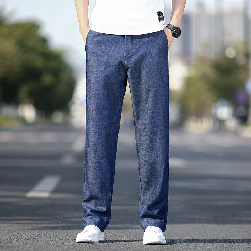 2025 Summer Men's Premium Lyocell Lightweight Loose Straight Thin Jeans Soft Breathable Casual Office Ready Comfort
2025 Summer Men's Premium Lyocell Lightweight Loose Straight Thin Jeans Soft Breathable Casual Office Ready Comfort