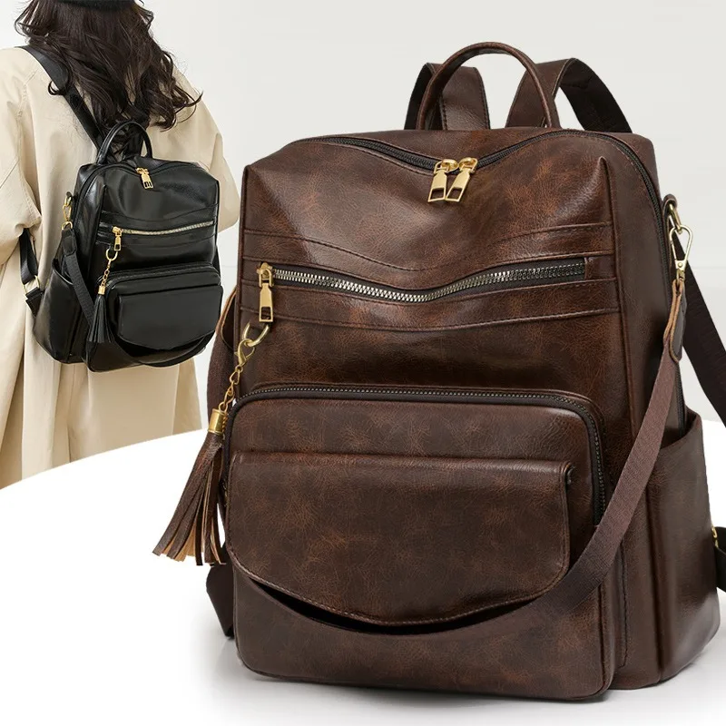 Backpack Purse for Women Large LadiesFashion Tassel Pu Leather Travel Backpack Purse Designer Ladies Shoulder Bags Waterproof
Backpack Purse for Women Large LadiesFashion Tassel Pu Leather Travel Backpack Purse Designer Ladies Shoulder Bags Waterproof