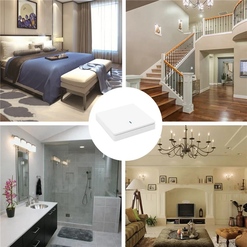 A50U 2X Wireless Smart Light Switch RF 433Mhz Lighting Control Intelligent Switch AC 90-250V 10A Module( 1 W And 1 C)
A50U 2X Wireless Smart Light Switch RF 433Mhz Lighting Control Intelligent Switch AC 90-250V 10A Module( 1 W And 1 C)