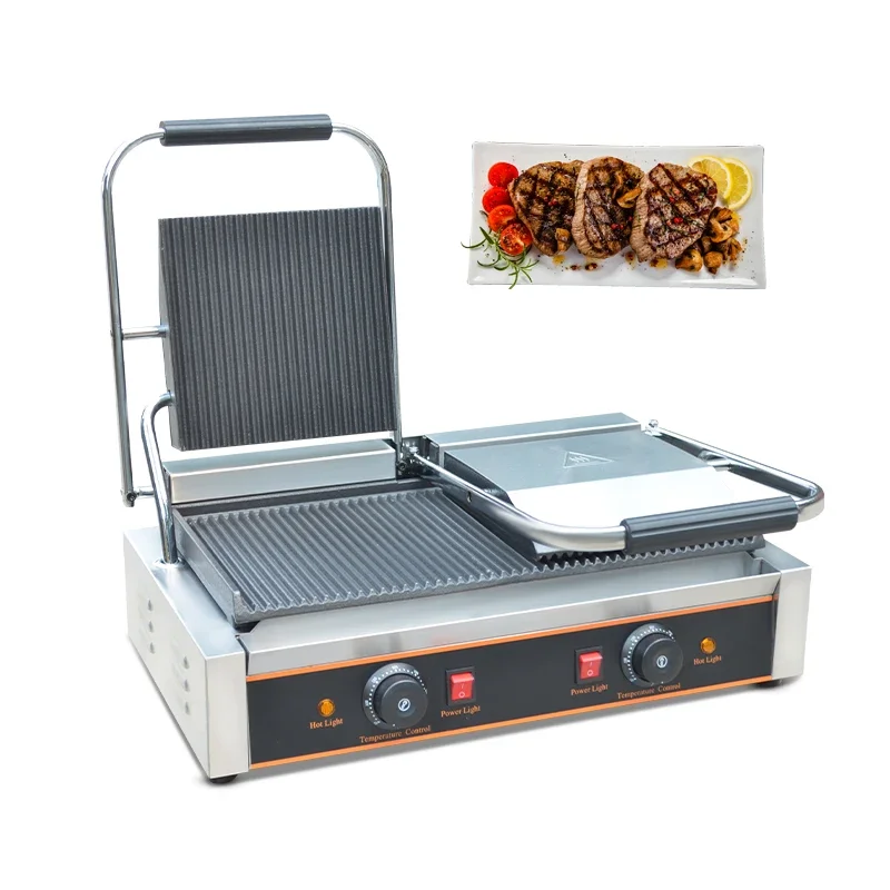 Commercial Use Electric Grill Double Head Flat Griddle Grill Non-stick electric grill for cooking
Commercial Use Electric Grill Double Head Flat Griddle Grill Non-stick electric grill for cooking