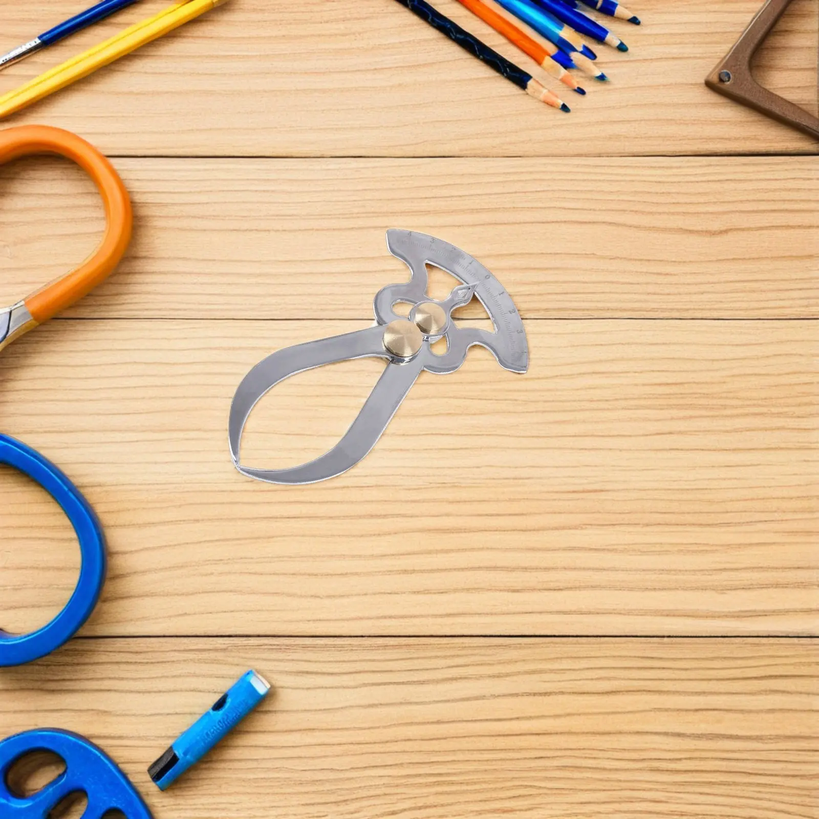 Calipers Stainless Steel Thickness Measurement Tool for Woodworking Jewelry Gauge Spring Divider