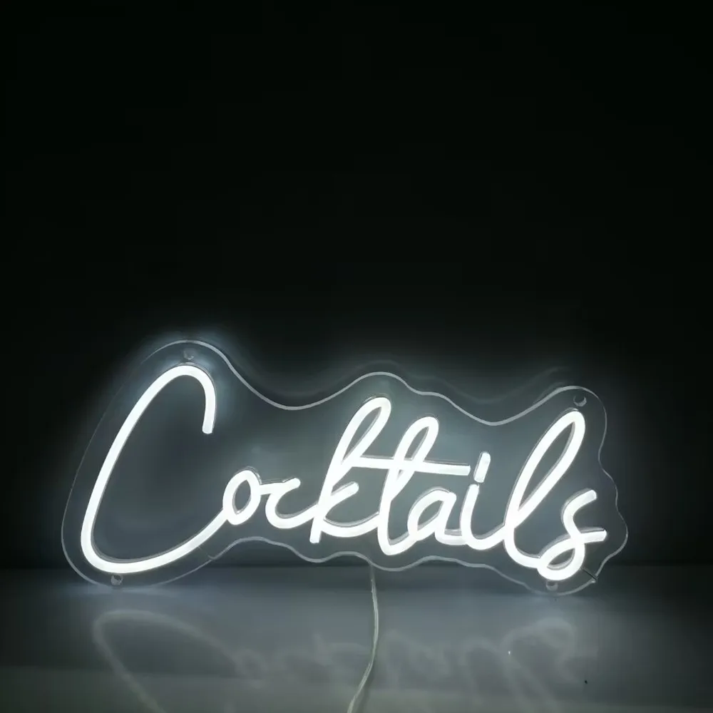 Cocktails LED Neon Sign Art Wall Lights for Beer Bar Decor LED Neon Light for Party Pub Night Club Man Cave Decor USB Power
Cocktails LED Neon Sign Art Wall Lights for Beer Bar Decor LED Neon Light for Party Pub Night Club Man Cave Decor USB Power