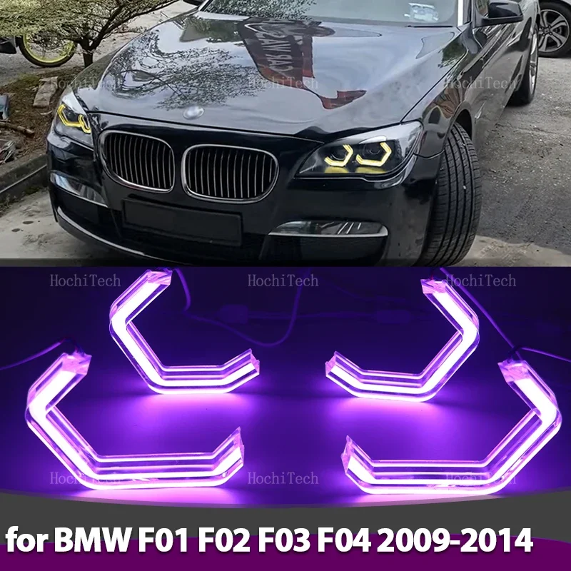 4x RGB colorful Angel Eyes Rings Led M4 style APP control Daytime Running Light for BMW 7 Series F01 F02 F03 F04 2009-2015
4x RGB colorful Angel Eyes Rings Led M4 style APP control Daytime Running Light for BMW 7 Series F01 F02 F03 F04 2009-2015