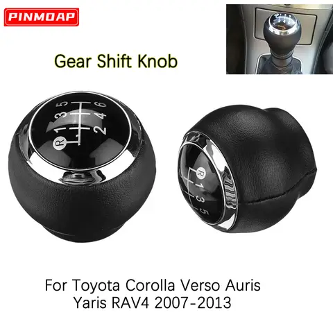 Auto Schalthebel 6-Gang Für Toyota Corolla Verso Auris Yaris RAV4 2007-2013 Teile Schaltknauf innen Teile