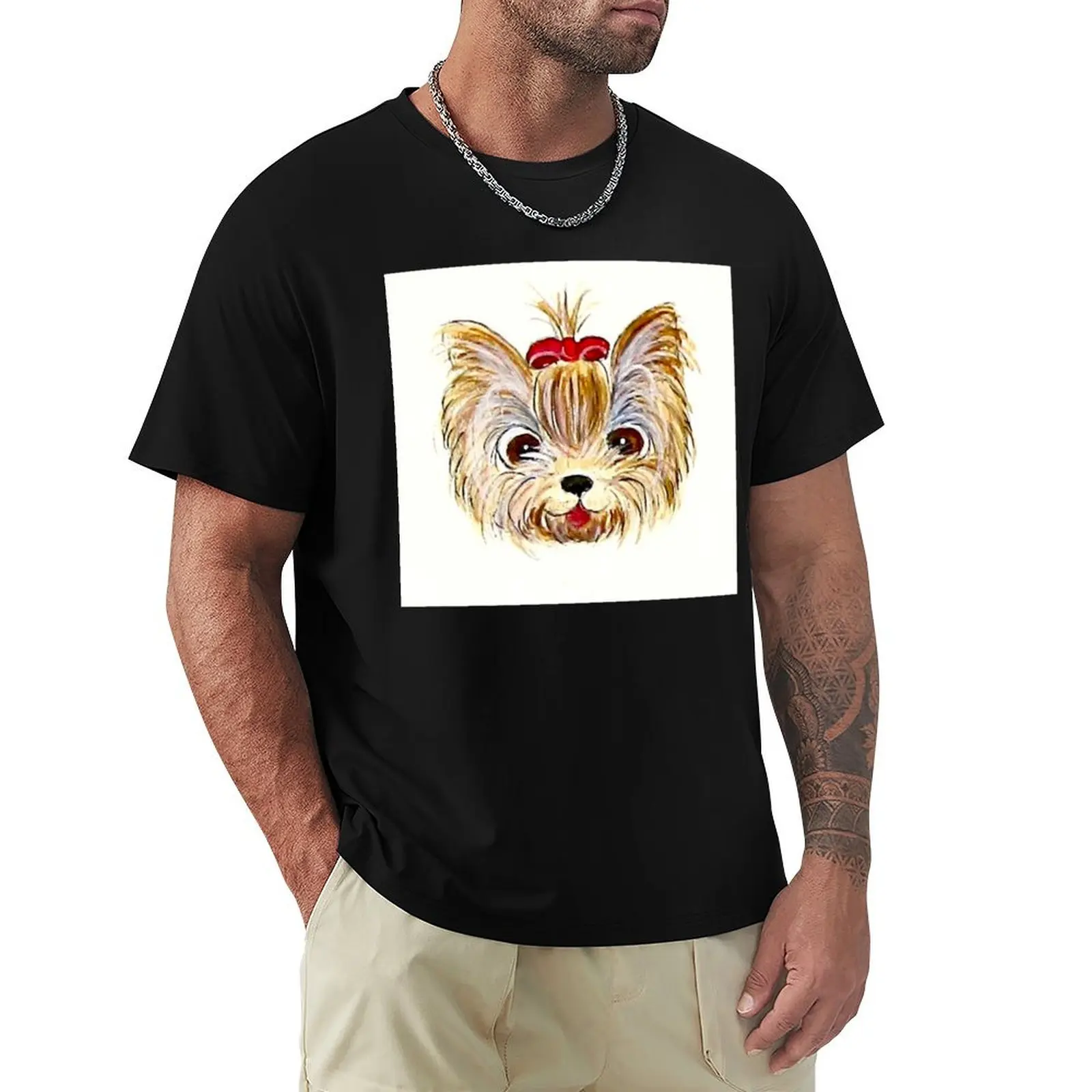 Yorkie Cartoon T-Shirt T-shirts man Louboutins vintage summer clothes men t shirts
Yorkie Cartoon T-Shirt T-shirts man Louboutins vintage summer clothes men t shirts