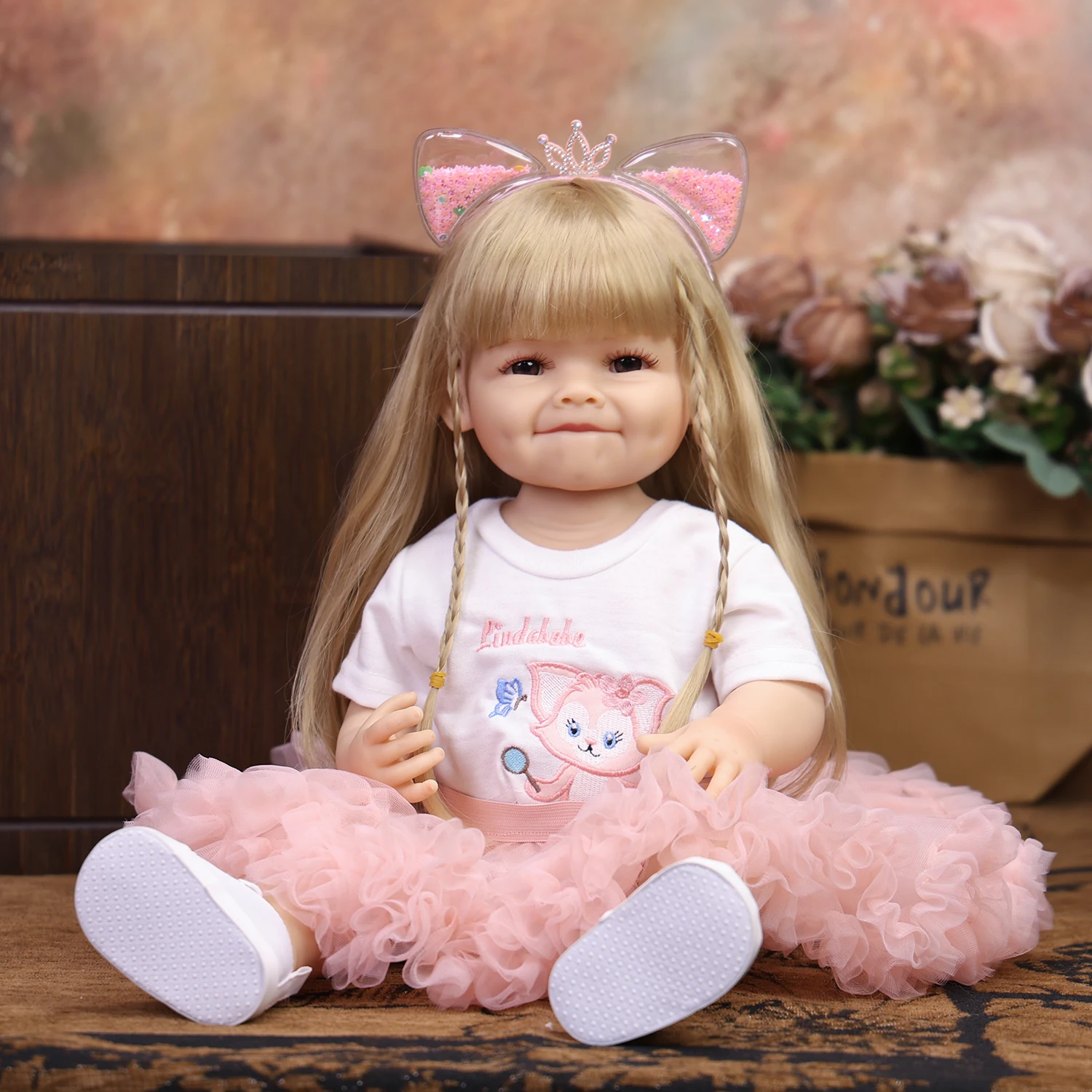 KEIUMI 55CM Reborn Baby Doll Silicone Vinyl Soft Touch Body Lifelike Handmade 3D Painted Skin Waterproof Bath Dolls Cuddly Toy
KEIUMI 55CM Reborn Baby Doll Silicone Vinyl Soft Touch Body Lifelike Handmade 3D Painted Skin Waterproof Bath Dolls Cuddly Toy