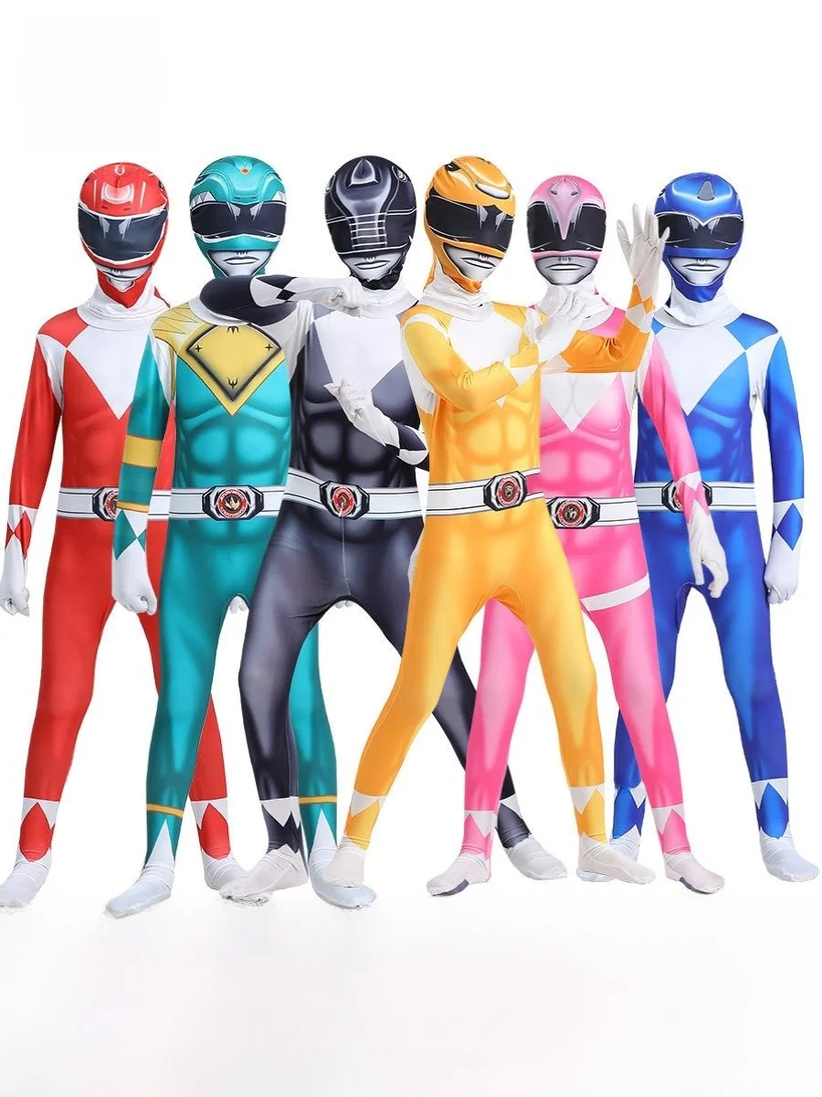 Dinosaur Rangers Cosplay Suit Superb Anime Jumpsuit Tight Body Halloween Children's Costume Unisex Polyester Stage Performance
Dinosaur Rangers Cosplay Suit Superb Anime Jumpsuit Tight Body Halloween Children's Costume Unisex Polyester Stage Performance