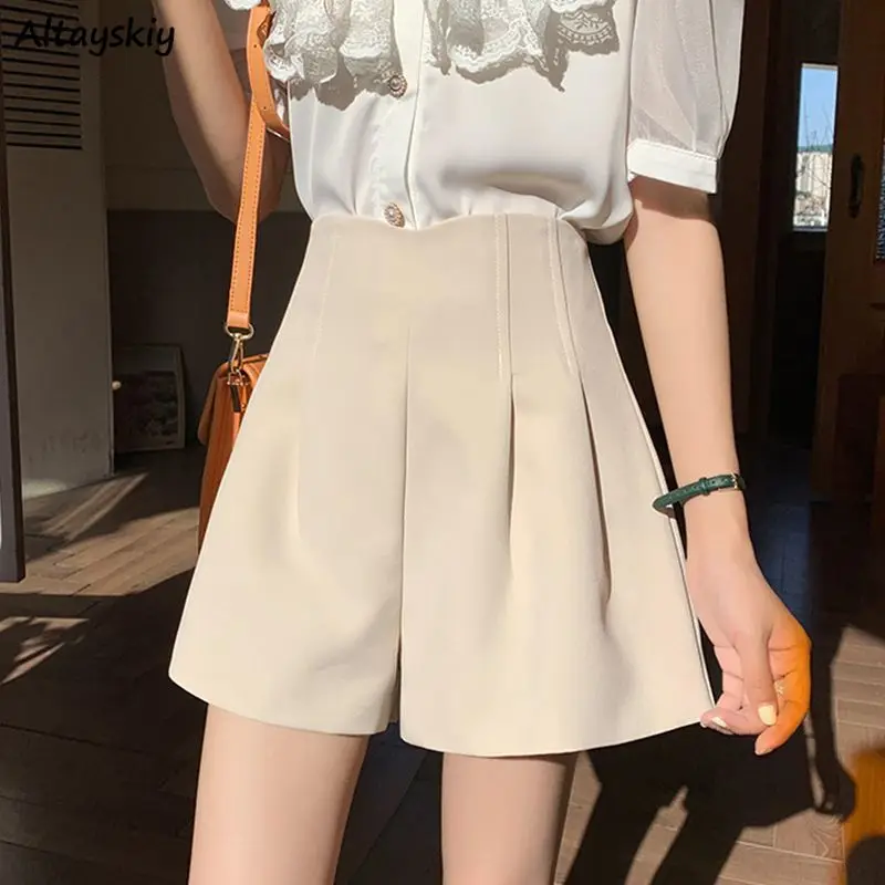 Chic Folds Shorts Women Fashion Solid Simple Loose Leisure Young All-match Popular Wide Leg Short Trousers Girls Summer Ins New
Chic Folds Shorts Women Fashion Solid Simple Loose Leisure Young All-match Popular Wide Leg Short Trousers Girls Summer Ins New