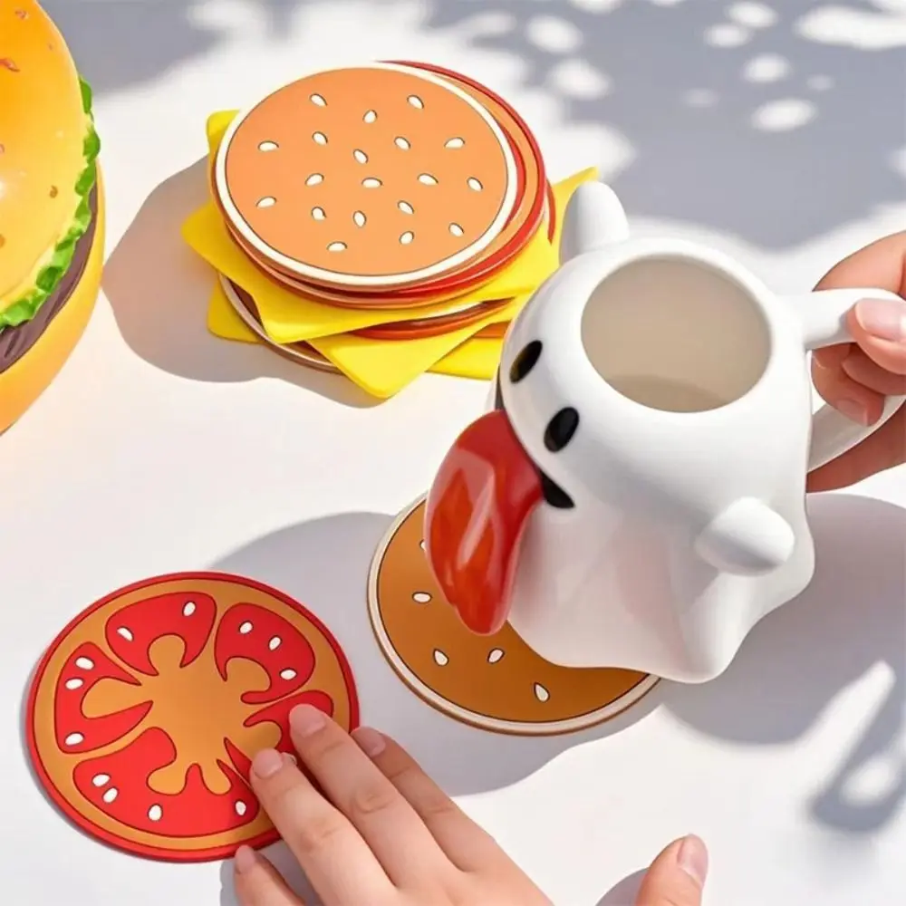 6/9/12pcs Multi-purpose Cute Hamburger Coaster Creative Anti Slip Insulation Mat Anti Scalding Heat-resistant Placemat Tableware
6/9/12pcs Multi-purpose Cute Hamburger Coaster Creative Anti Slip Insulation Mat Anti Scalding Heat-resistant Placemat Tableware