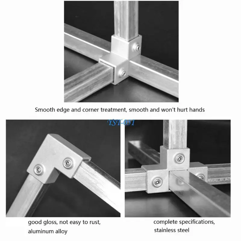 E15A Square Pipe Fixed Joint for Fence Rails & Industrial Shelf Construction
E15A Square Pipe Fixed Joint for Fence Rails & Industrial Shelf Construction