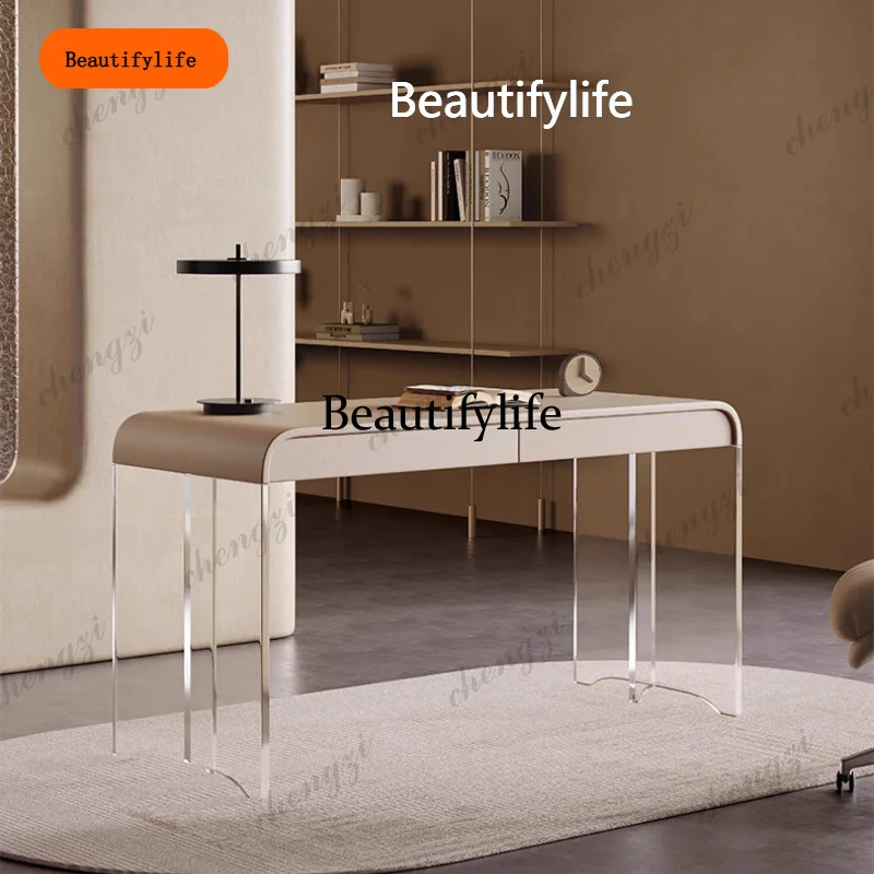 B456 Light Luxury Office Gaming Standing Study Tables Cream Style Desk Modern Suspended Acrylic Foot Desk Room Desks Computer T
B456 Light Luxury Office Gaming Standing Study Tables Cream Style Desk Modern Suspended Acrylic Foot Desk Room Desks Computer T