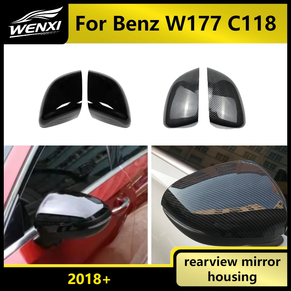For Benz W177 C118 2018+ Real Dry Carbon Fiber Rear View Side Mirror Cover Set For Mercedes-Benz A Class CLA
For Benz W177 C118 2018+ Real Dry Carbon Fiber Rear View Side Mirror Cover Set For Mercedes-Benz A Class CLA